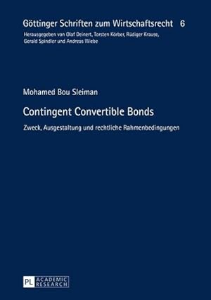 Seller image for Contingent Convertible Bonds for sale by BuchWeltWeit Ludwig Meier e.K.