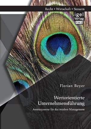 Seller image for Wertorientierte Unternehmensfhrung: Anreizsysteme fr das mittlere Management for sale by BuchWeltWeit Ludwig Meier e.K.