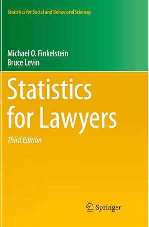 Imagen del vendedor de Statistics for Lawyers a la venta por BuchWeltWeit Ludwig Meier e.K.