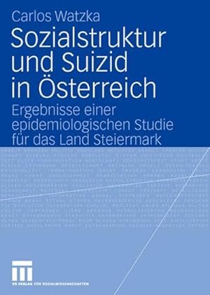 Seller image for Sozialstruktur und Suizid in sterreich for sale by BuchWeltWeit Ludwig Meier e.K.