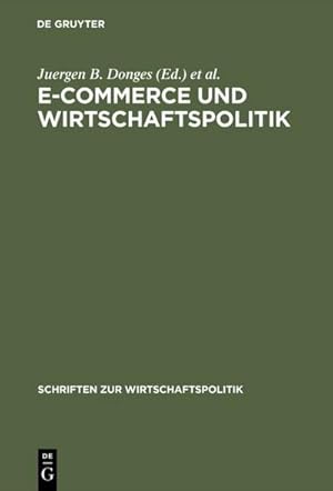 Bild des Verkufers fr E-Commerce und Wirtschaftspolitik zum Verkauf von BuchWeltWeit Ludwig Meier e.K.