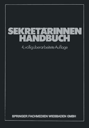 Bild des Verkufers fr Sekretrinnen Handbuch zum Verkauf von BuchWeltWeit Ludwig Meier e.K.