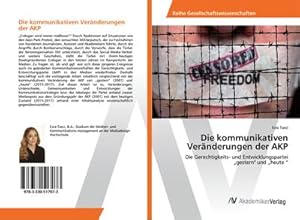 Imagen del vendedor de Die kommunikativen Vernderungen der AKP a la venta por BuchWeltWeit Ludwig Meier e.K.