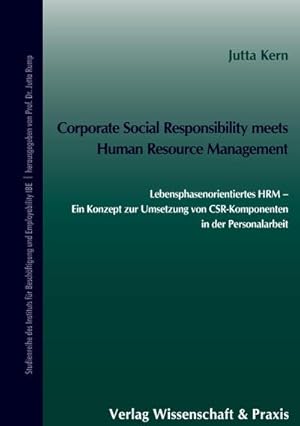 Image du vendeur pour Corporate Social Responsibility meets Human Resource Management. mis en vente par BuchWeltWeit Ludwig Meier e.K.