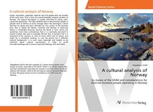Bild des Verkufers fr A cultural analysis of Norway zum Verkauf von BuchWeltWeit Ludwig Meier e.K.