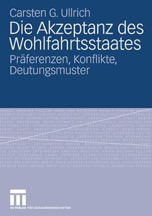 Seller image for Die Akzeptanz des Wohlfahrtsstaates for sale by BuchWeltWeit Ludwig Meier e.K.