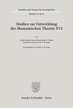 Seller image for Die Umsetzung wirtschaftspolitischer Grundkonzeptionen in die kontinentaleuropische Praxis des 19. und 20. Jahrhunderts, I. Teil. for sale by BuchWeltWeit Ludwig Meier e.K.