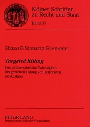 Seller image for Targeted Killing for sale by BuchWeltWeit Ludwig Meier e.K.