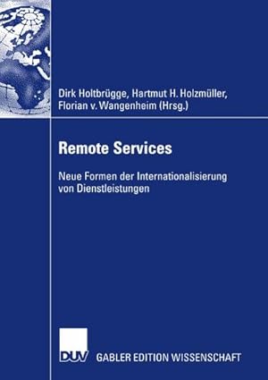 Imagen del vendedor de Remote Services a la venta por BuchWeltWeit Ludwig Meier e.K.