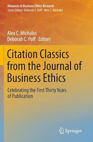 Imagen del vendedor de Citation Classics from the Journal of Business Ethics a la venta por BuchWeltWeit Ludwig Meier e.K.