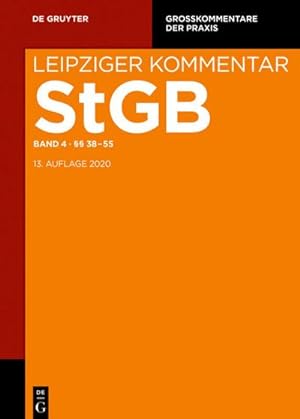 Bild des Verkufers fr Strafgesetzbuch. Leipziger Kommentar,  38-55 zum Verkauf von BuchWeltWeit Ludwig Meier e.K.