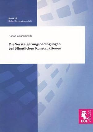 Immagine del venditore per Die Versteigerungsbedingungen bei ffentlichen Kunstauktionen venduto da BuchWeltWeit Ludwig Meier e.K.