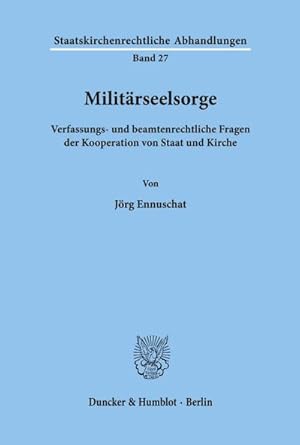 Immagine del venditore per Militrseelsorge. venduto da BuchWeltWeit Ludwig Meier e.K.