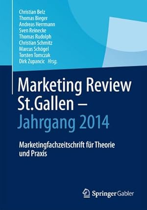 Bild des Verkufers fr Marketing Review St. Gallen - Jahrgang 2014 zum Verkauf von BuchWeltWeit Ludwig Meier e.K.