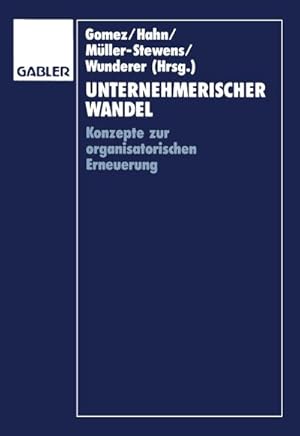 Seller image for Unternehmerischer Wandel for sale by BuchWeltWeit Ludwig Meier e.K.