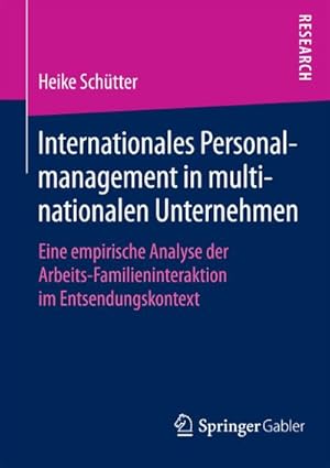 Seller image for Internationales Personalmanagement in multinationalen Unternehmen for sale by BuchWeltWeit Ludwig Meier e.K.