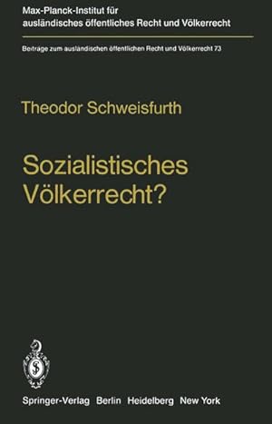 Immagine del venditore per Sozialistisches Vlkerrecht? venduto da BuchWeltWeit Ludwig Meier e.K.