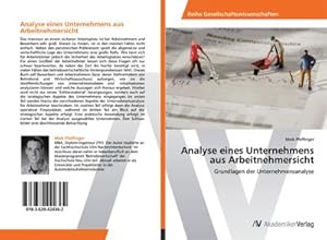 Seller image for Analyse eines Unternehmens aus Arbeitnehmersicht for sale by BuchWeltWeit Ludwig Meier e.K.