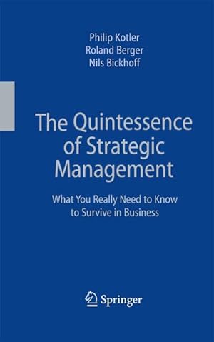 Immagine del venditore per The Quintessence of Strategic Management venduto da BuchWeltWeit Ludwig Meier e.K.