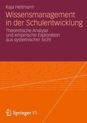 Immagine del venditore per Wissensmanagement in der Schulentwicklung venduto da BuchWeltWeit Ludwig Meier e.K.