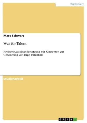 Imagen del vendedor de War for Talent a la venta por BuchWeltWeit Ludwig Meier e.K.