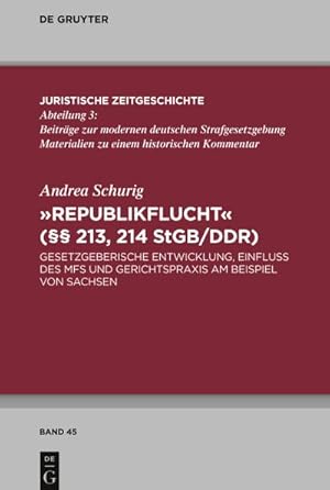 Immagine del venditore per "Republikflucht" ( 213, 214 StGB/DDR) venduto da BuchWeltWeit Ludwig Meier e.K.