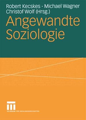 Seller image for Angewandte Soziologie for sale by BuchWeltWeit Ludwig Meier e.K.