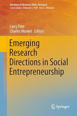 Immagine del venditore per Emerging Research Directions in Social Entrepreneurship venduto da BuchWeltWeit Ludwig Meier e.K.