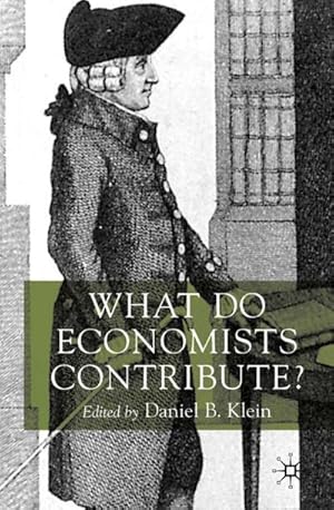 Bild des Verkufers fr What Do Economists Contribute? zum Verkauf von BuchWeltWeit Ludwig Meier e.K.