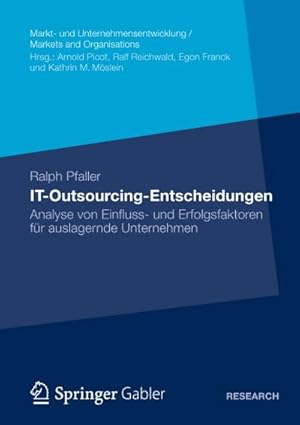 Seller image for IT-Outsourcing-Entscheidungen for sale by BuchWeltWeit Ludwig Meier e.K.