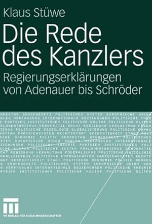 Seller image for Die Rede des Kanzlers for sale by BuchWeltWeit Ludwig Meier e.K.
