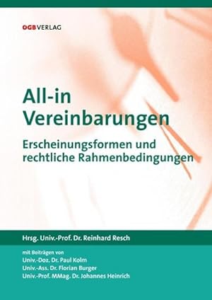 Seller image for All-in-Vereinbarungen for sale by BuchWeltWeit Ludwig Meier e.K.