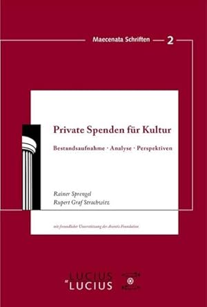 Seller image for Private Spenden fr Kultur for sale by BuchWeltWeit Ludwig Meier e.K.