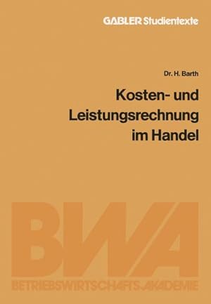 Seller image for Kosten- und Leistungsrechnung im Handel for sale by BuchWeltWeit Ludwig Meier e.K.