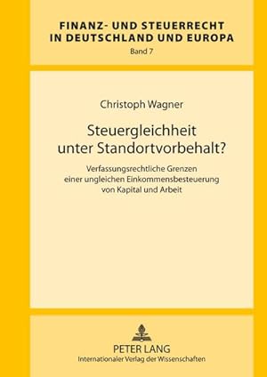 Seller image for Steuergleichheit unter Standortvorbehalt? for sale by BuchWeltWeit Ludwig Meier e.K.