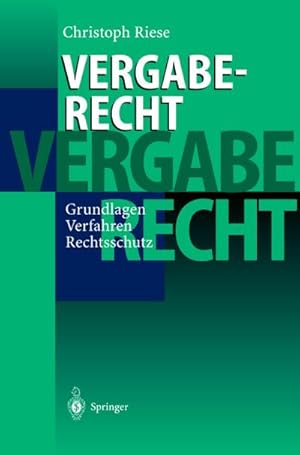Immagine del venditore per Vergaberecht venduto da BuchWeltWeit Ludwig Meier e.K.