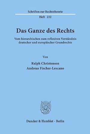 Immagine del venditore per Das Ganze des Rechts. venduto da BuchWeltWeit Ludwig Meier e.K.