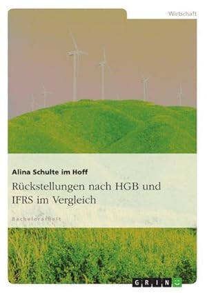 Immagine del venditore per Rckstellungen nach HGB und IFRS im Vergleich venduto da BuchWeltWeit Ludwig Meier e.K.