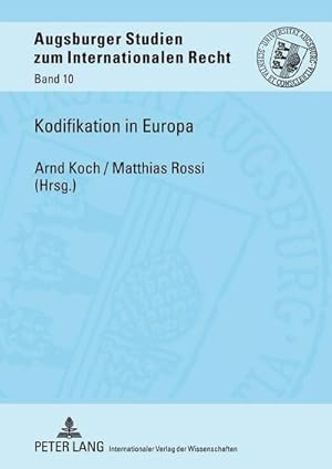 Seller image for Kodifikation in Europa for sale by BuchWeltWeit Ludwig Meier e.K.