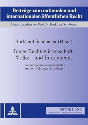 Imagen del vendedor de Junge Rechtswissenschaft: Vlker- und Europarecht a la venta por BuchWeltWeit Ludwig Meier e.K.