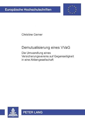 Seller image for Demutualisierung eines VVaG for sale by BuchWeltWeit Ludwig Meier e.K.