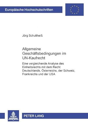 Imagen del vendedor de Allgemeine Geschftsbedingungen im UN-Kaufrecht a la venta por BuchWeltWeit Ludwig Meier e.K.