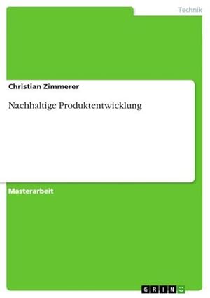 Seller image for Nachhaltige Produktentwicklung for sale by BuchWeltWeit Ludwig Meier e.K.