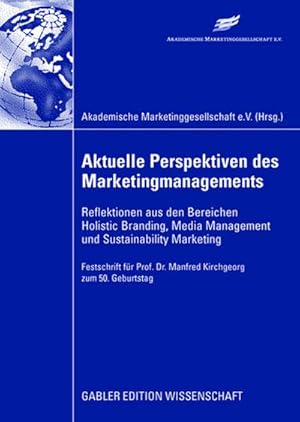 Seller image for Aktuelle Perspektiven des Marketingmanagements for sale by BuchWeltWeit Ludwig Meier e.K.