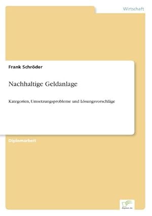 Seller image for Nachhaltige Geldanlage for sale by BuchWeltWeit Ludwig Meier e.K.