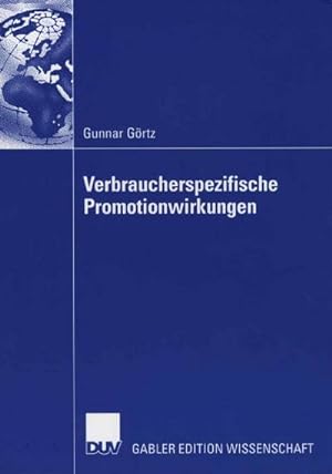 Seller image for Verbraucherspezifische Promotionwirkungen for sale by BuchWeltWeit Ludwig Meier e.K.