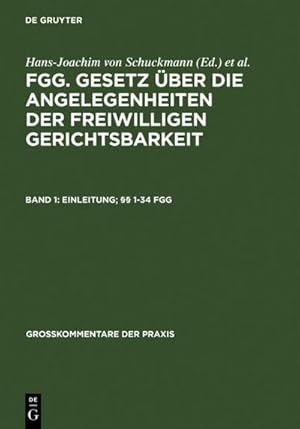 Seller image for Einleitung;  1-34 FGG for sale by BuchWeltWeit Ludwig Meier e.K.