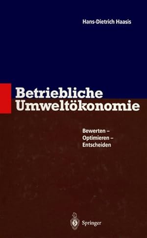 Image du vendeur pour Betriebliche Umweltkonomie mis en vente par BuchWeltWeit Ludwig Meier e.K.