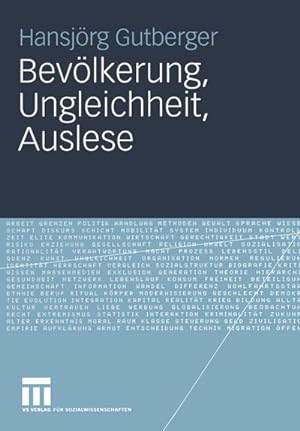 Seller image for Bevlkerung, Ungleichheit, Auslese for sale by BuchWeltWeit Ludwig Meier e.K.