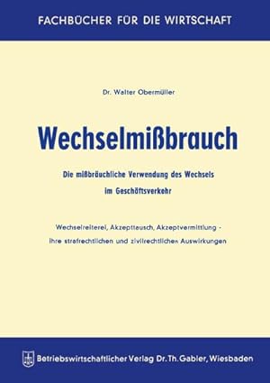 Seller image for Wechselmibrauch for sale by BuchWeltWeit Ludwig Meier e.K.